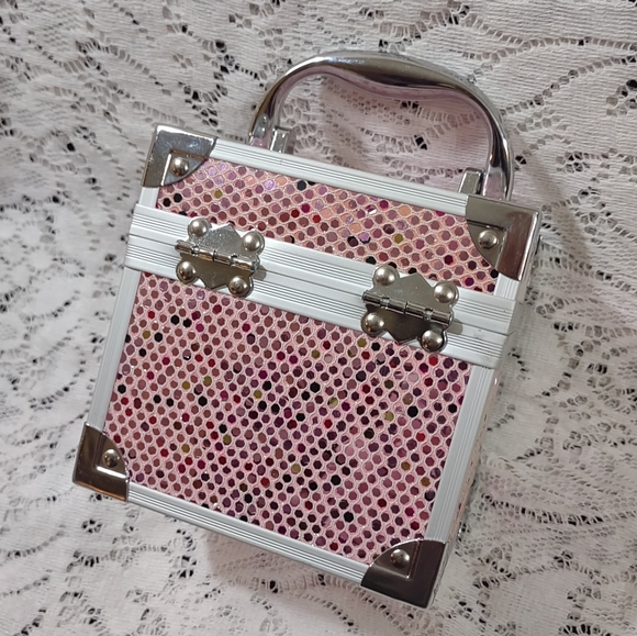 4" x 5" Pink Sequin Caboodle's Box - Picture 8 of 9